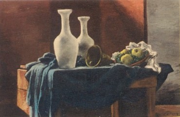 Pictured is a postcard image of the still life painting "The Sentinels" by Alexander Brook, housed at New York City's Whitney Museum of Art.  The original postcard is for sale in The unltd.com Store.